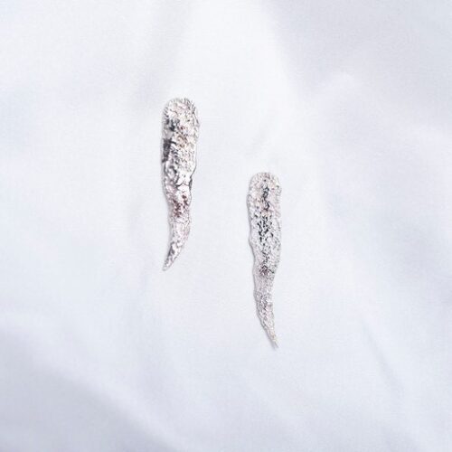 Joaquin Goler - Reticulated Silver Lightning Earrings
